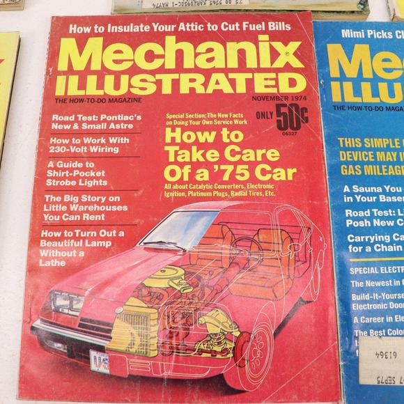 Mechanix Illustrated 1974 Lot of 10 - Picture 15 of 16